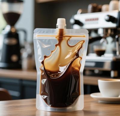 OEM ODM Coffee Liquid Packaging Pouch Barrier Protection Spouted Stand Up Pouch