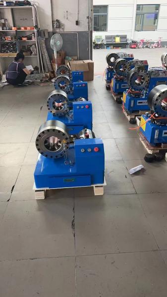 12V/24V 10 Dies 2 Inch Blue Color Manual Braided Hose Crimper Battery Drive Hydraulic  6-51mm hose Crimper
