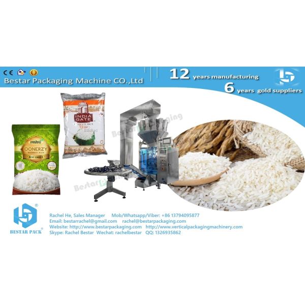 Pure rice 5KG pouch automatic weighing and packaging machine BSTV-750AZ