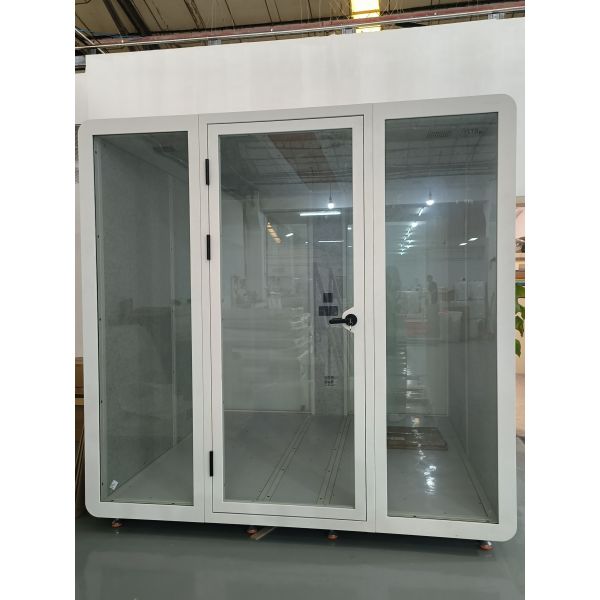 Steel Structure Soundproof Portable Booth Customized Modern Office Pods