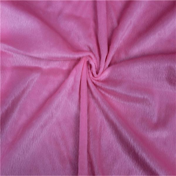 100 polyester super soft FDY velboa knitted minky toy plush fabric 0.5mm-5mm Velboa Dty/fdy