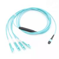 Cabo de remendo singlemode MPO da fibra ótica do mpo do núcleo 3m da manutenção programada 12 do conector de alta qualidade ao LC