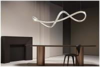 Itália Luz Luxo Minimalista Cristal Lâmpadas Sala de Exposições Design Modelagem Artística Engenharia Lâmpadas