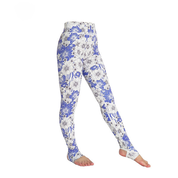 Самые последние брюки йоги картин цветка одежды носки йоги продуктов безшовные