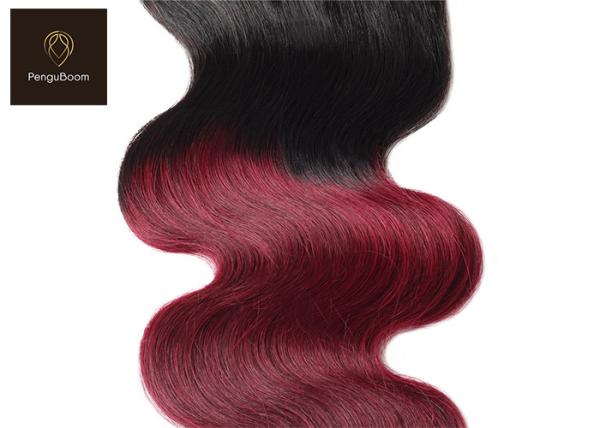 1b99j Bw Fk Body Wave Colored Human Hair Bundles And Closure No Pungent Odor