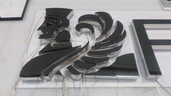 Stainless Steel Backlit Channel Letter Signs 9000K 18mm CE Certificated