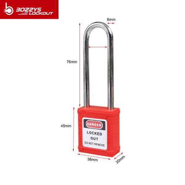 Multi Color Safety Lockout Padlocks 6MM Shackle Diameter For Industrial Safety