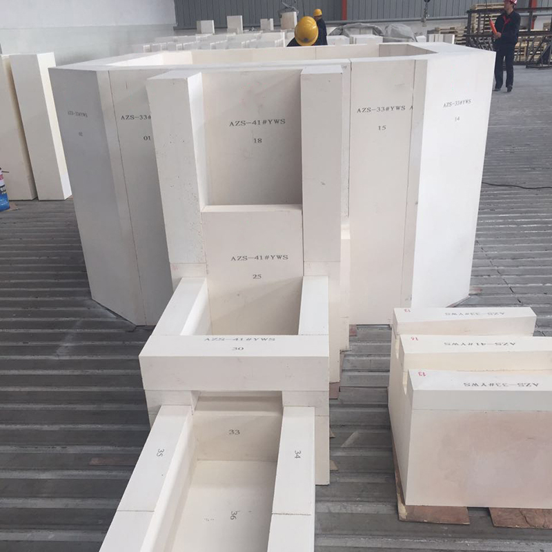 16% СиО2 Содержание AZS Arch Crown Refractory Block/Brick Fused Cast AZS Block