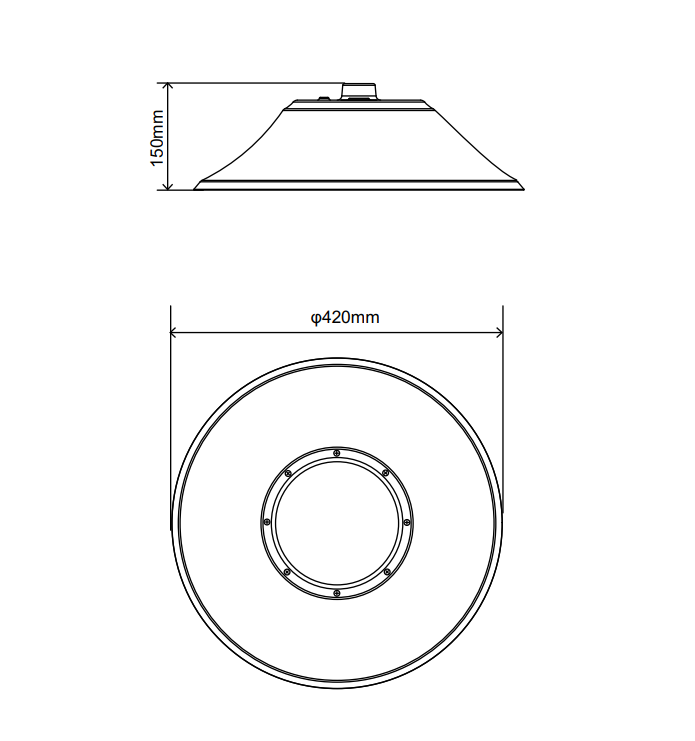 240W IP65 NSF LED High Bay Food Light водонепроницаемый 130/150LM/W Высокий CRI 5 лет гарантия для центров распределения продуктов питания