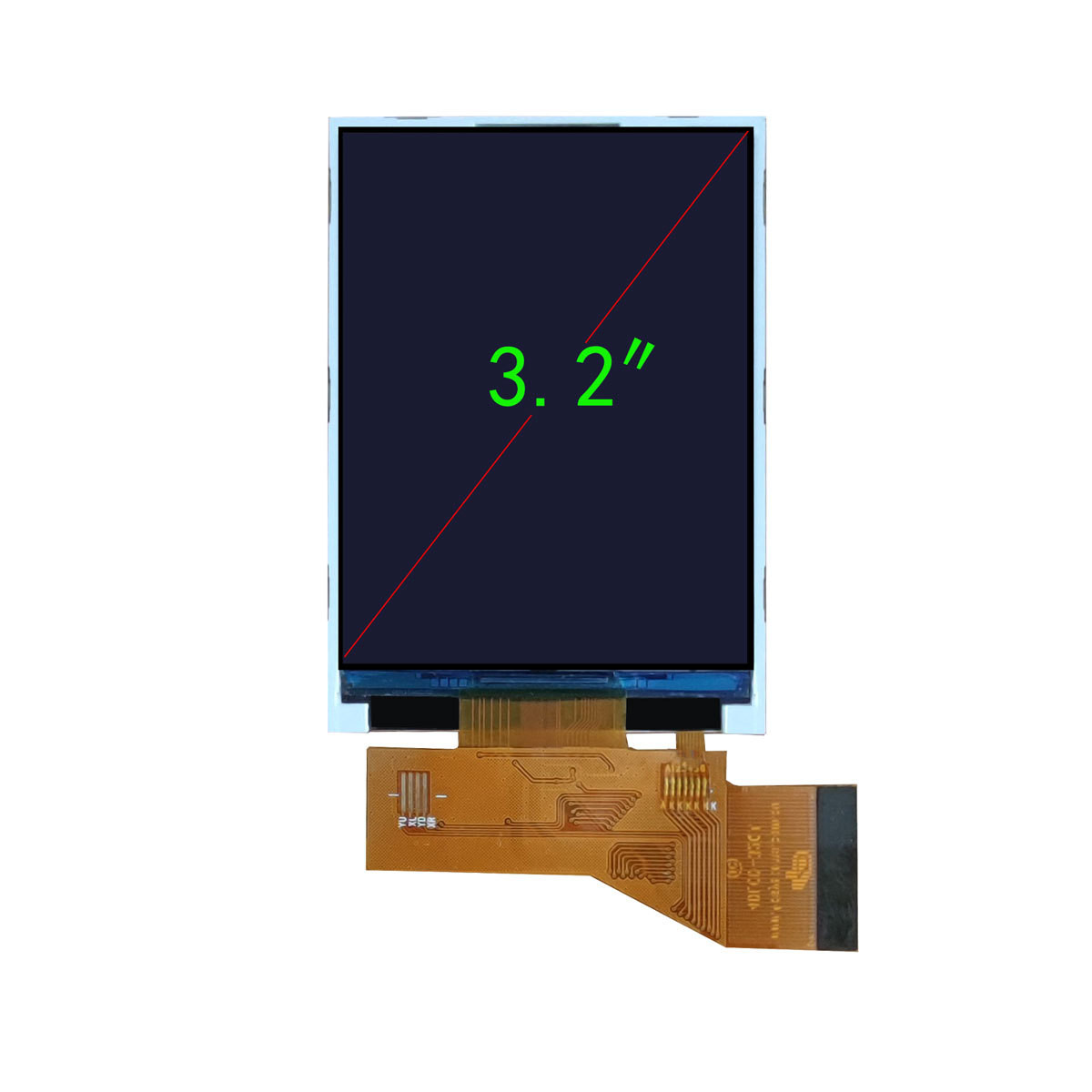 3.2 дюймовый TFT дисплейный модуль, разрешение 240X320, интерфейс CPU 8080,8/16 бит, угол обзора 12:00, управление IC ILI9341