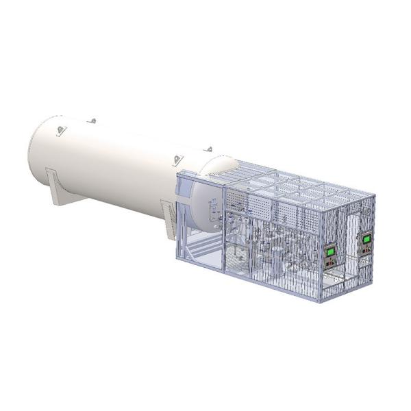 Single tank marine bunkering skid
