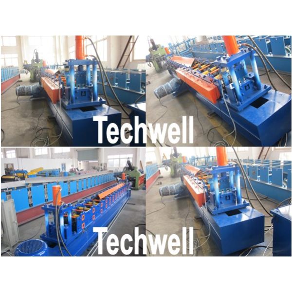 Rolling Shutter Door Track Roll Forming Machine With 16 Forming Station TW-DTM45