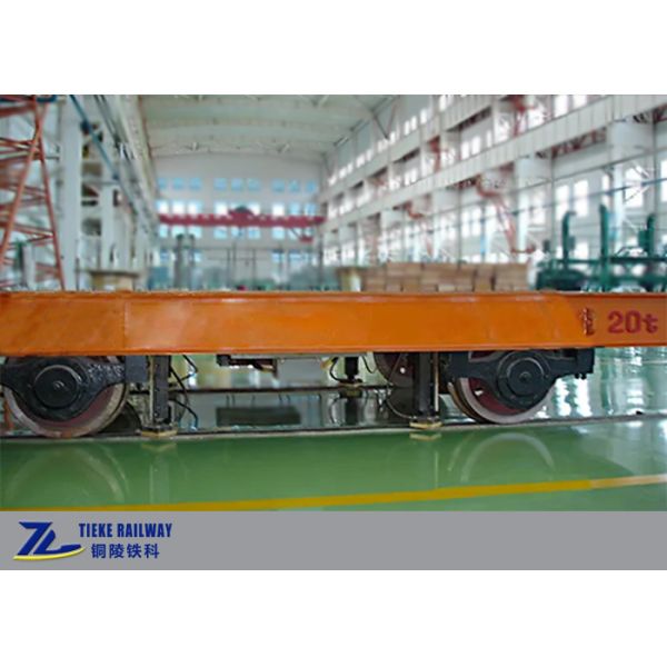 10km/H Remote Control Railway Freight Wagon Cable Powered 20t Load Electric Flat Car