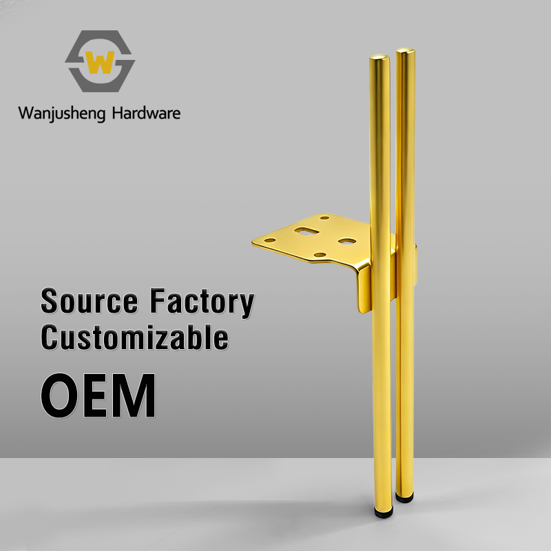 Light Luxury Minimalist Sofa Hardware Accessories Double Straight Tube Metal Chopstick Support Legs for Tables & Sofas