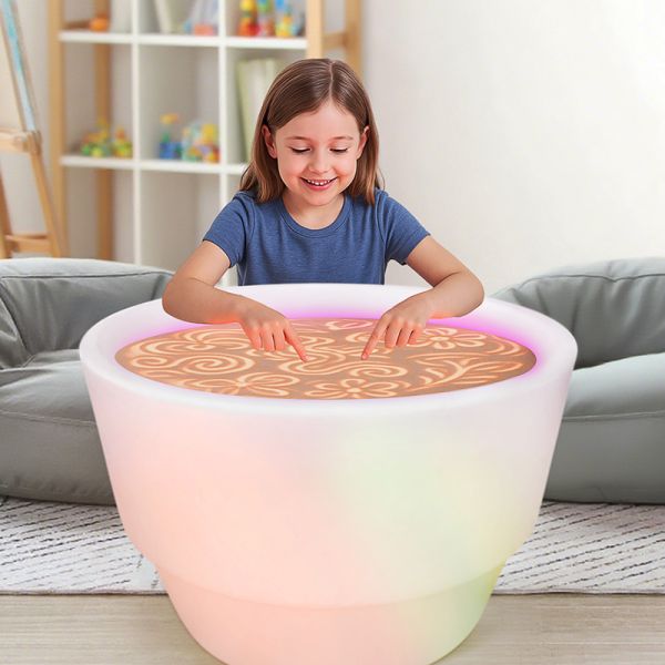 Portable Light up Kids Drawing Sand Painting Table Educational Toys for Birthday Christmas Gift Toys for Kids