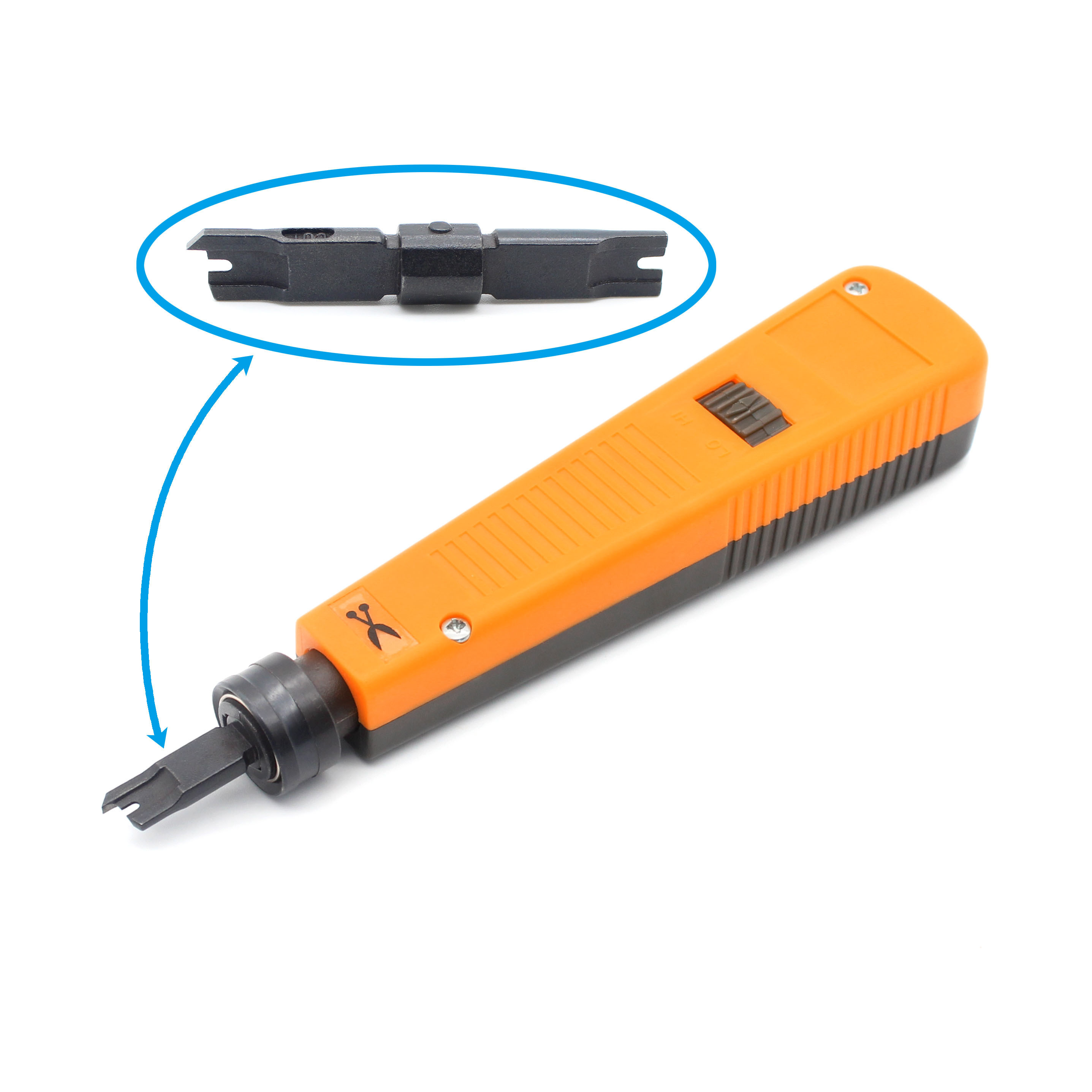 Orange 66 Idc Krone Bix 110 Type Punch Down Tool Поддержка на заказ Требования OEM