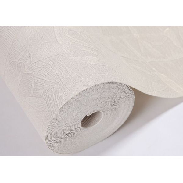 Light Grey Washable Vinyl Modern Wallpaper Designs for Bedrooms , Living Room