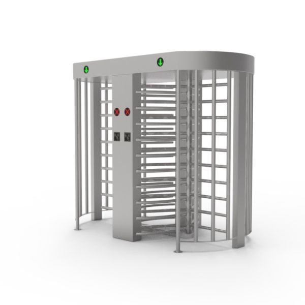 SS304 Full Height Turnstile with Double Lanes for 30-40 Persons/min Access Control