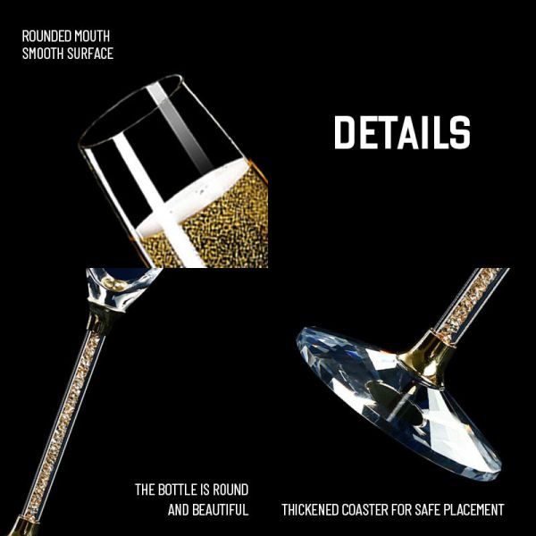 6-10OZ Bulk Crystal Champagne Flutes | Lead-Free Chip-Resistant Glassware for Hotels/Weddings