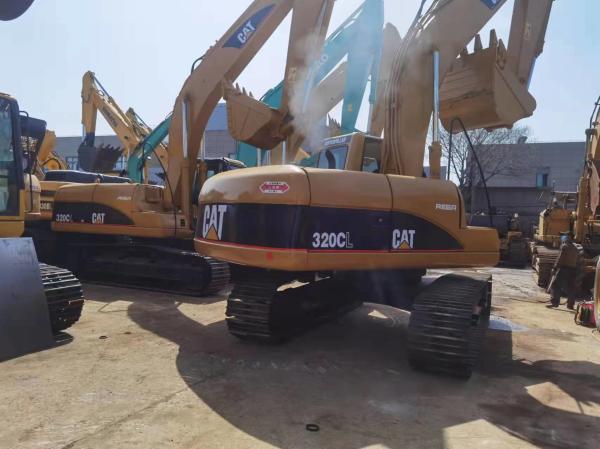 O gato 320CL seguiu a cubeta usada hidráulica da máquina escavadora 0.9m3 da maquinaria de construção pesada