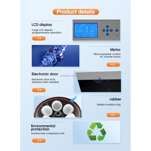 CenLee 2050R High Speed Lab Refrigerated Centrifuge for Research,Hospital,PharmaLab,Clinical,Biotech Use,PCR, , Biochemistry