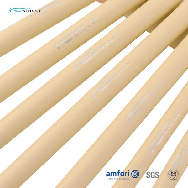 12pcs Aluminium Ferrule Wooden Handle Makeup Brushes