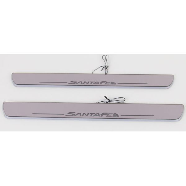 Hyundai SantaFe IX45 LED light car door sill scuff plate China wholesale