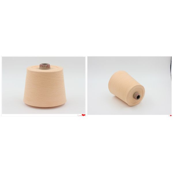 Poids en worsted organique non blanchi de fil à tricoter de coton pour la couture de tissu