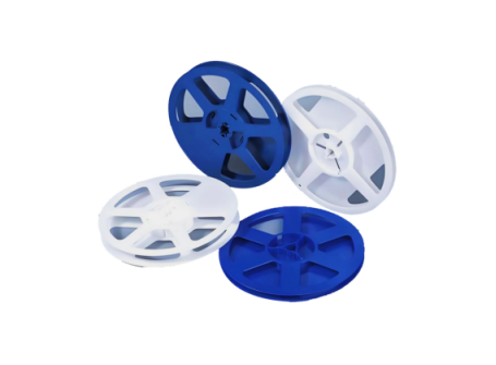 SMD / SMT Blue And Black Plastic Cable Reel 8-88Mm Tape Carrying