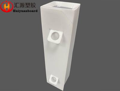 Custom Square White 2mm Corrugated Plastic Tree Guards