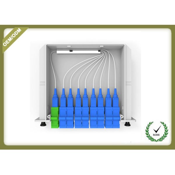 Rack Wall Mount Fiber Optic Splitter Cassette / Card Type SC UPC Connector