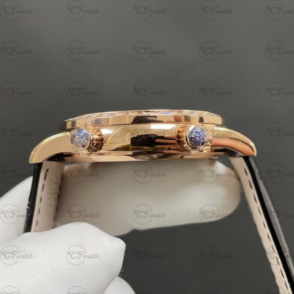Patek Philippe Celestial 6102R Rose Gold Automatic Clone Watch Luxury Men