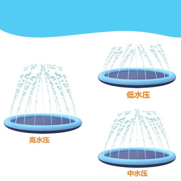 Tapis de jeu aquatique pour chien en PVC, pliable, pour extérieur