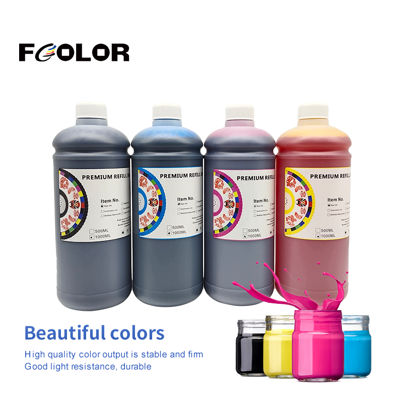 FCOLOR New Arrival HP70 UV Dye Ink Water Based Compatible Refill Ink for HP Designjet Printers Z3200 for Digital Printing