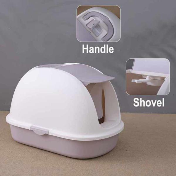 Pet Cleaning Products Cat Litter Box Sandbox Eco Friendly Plastic Kitty Litter Box Easy Clean OEM / ODM