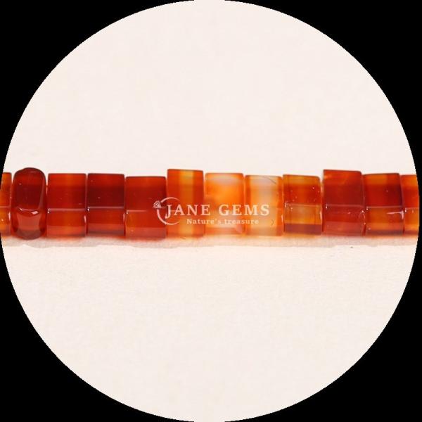 Ajoutez de la couleur et de l' éclat à vos bijoux avec des perles de pierres précieuses cubes en différentes couleurs de cristal Rouge Agate Rose Quartz pour bricolage