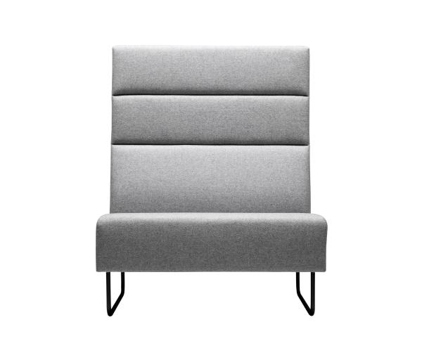 Fast Food / Cafe / Restaurant Booth Seating Fabric Sofa With High Back Desgin