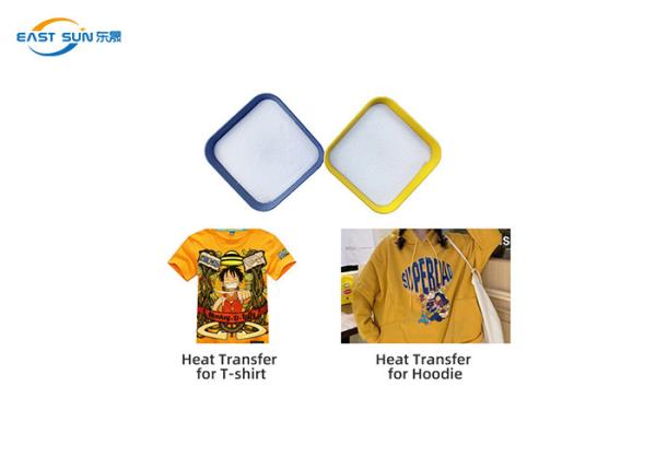 Tecido de algodão Dtf pó de fusão a quente 1 kg 20 kg transferência de calor branco