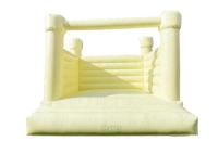 Chambre blanche l'épousant gonflable sautante extérieure de rebond de château plein d'entrain de videur pour des adultes et des enfants