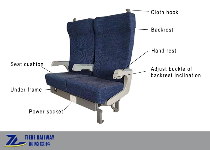 Backrest сидения пассажира быстроходного поезда регулируемый 180 градусов ротатабельных