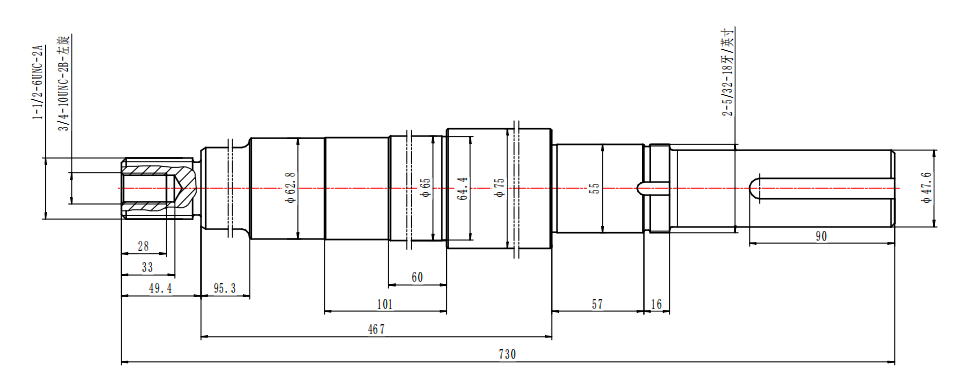 SHAFT Mission Shaft G0006002 Mission Pump Spare Parts