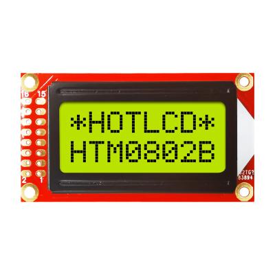 8x2 caracteres LCD. STN + Display amarelo/verde com luz de fundo amarelo/verde Arduino