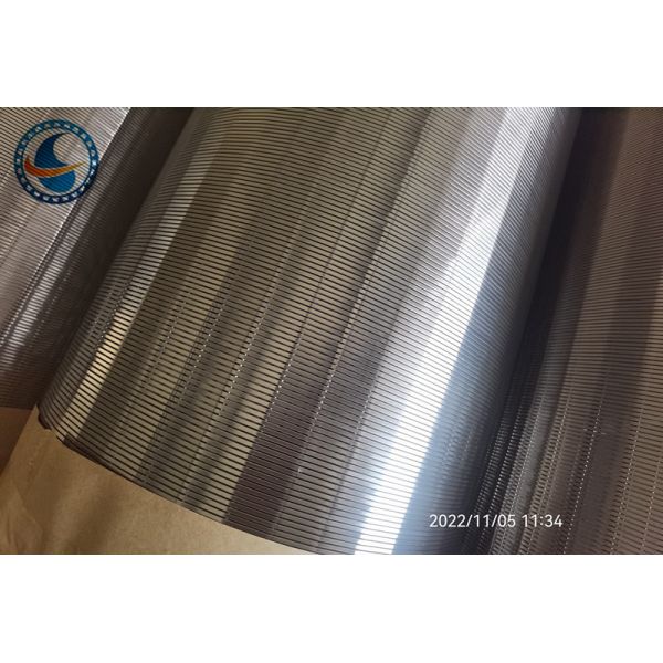 abertura continua de la ranura de Johnson Vee Wire Screen SS304 0.5m m de la ranura 12inch