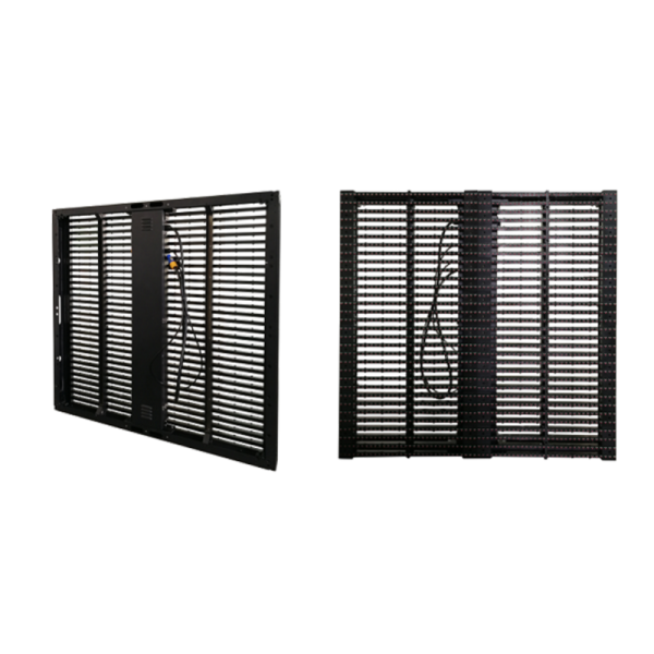 P10 P15 Outdoor Transparent LED Display IP66 Media Facade Building Wrap Screen ABXING OM