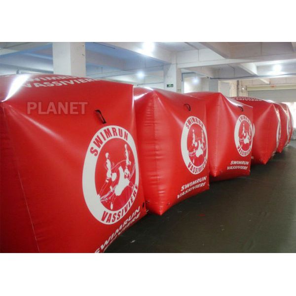 1.5M Cube Race Marker Inflatable Water Buoys For Water Sports Event