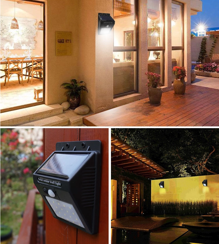 Courtyard Human Body Induction 5.5V  Solar LED Wall Lamp
