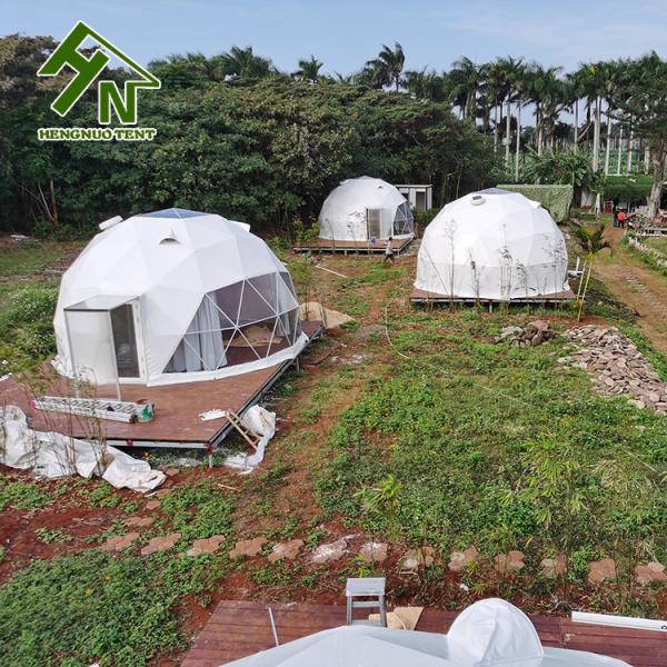 outdoor camping geodesic dome tent for living