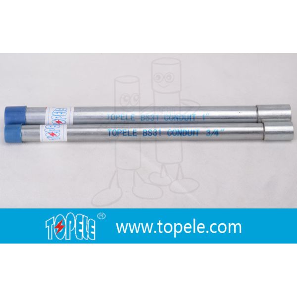 3/4” Hot-dipped Galvanized BS4568 Conduit / GI PIPE With Integral Coupling