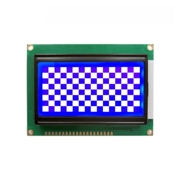 STN Manufacturer Blue Color Backlight Graphic LCD Display Module 12864 Dots High Visibility LCD Screen