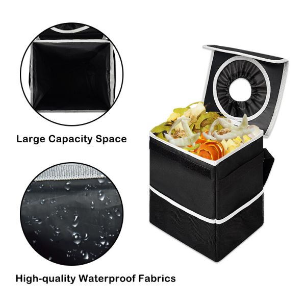 Grocery Car Organizer Bags Waterproof Truck Bed Storage Bag Box Can Bin 8x6x10